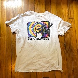 an MTV tshirt! it’s very comfortable and great to go out or sleep in